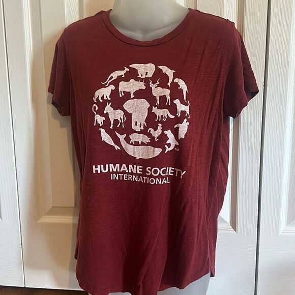Humane Society International T-shirt Graphic Tee Top Women’s  Medium M - Picture 1 of 3